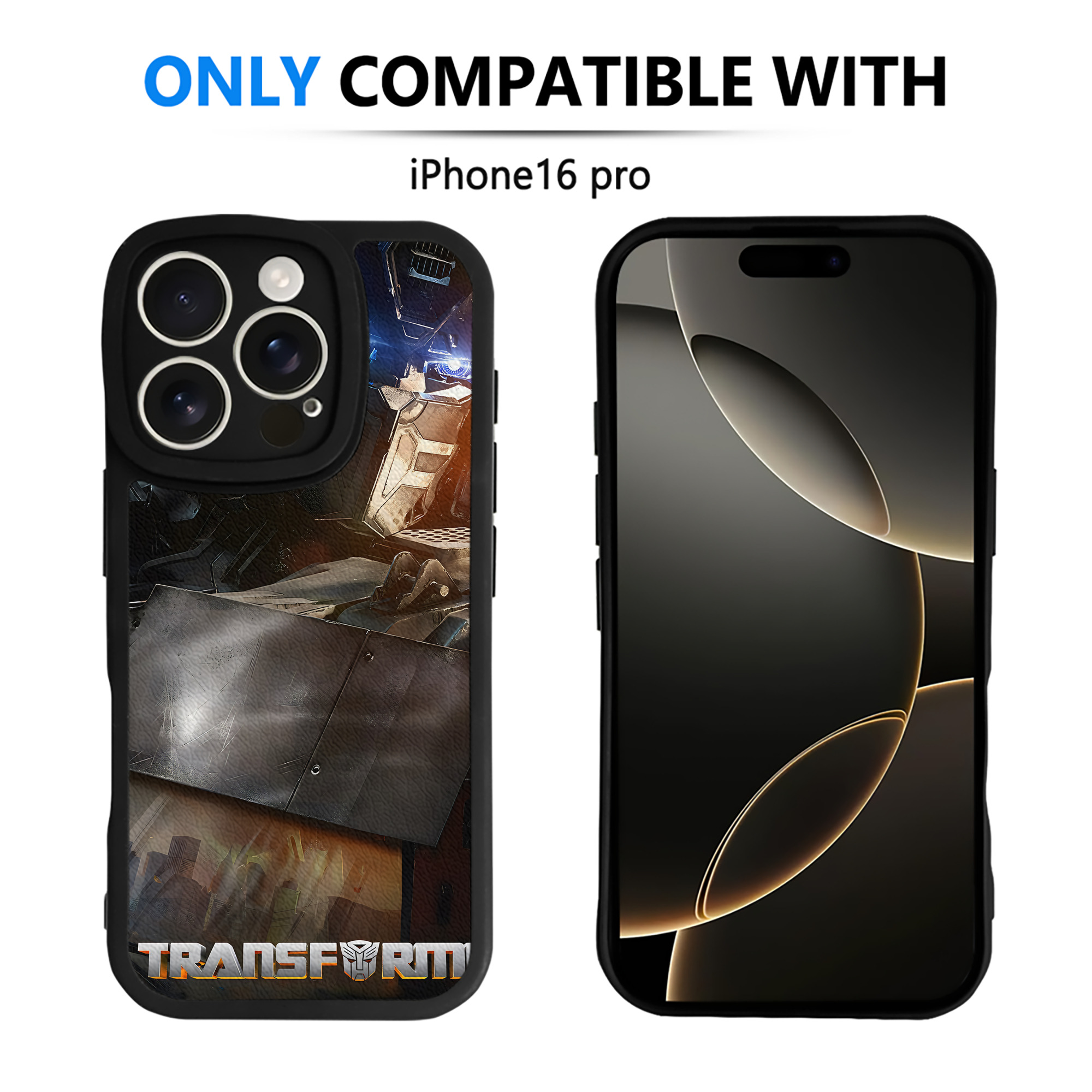 （画像用） Transformers トランスフォーマー 【iPhone 16シリーズ対応】シリコンスマホケース（レザー調） 材質：シリコン